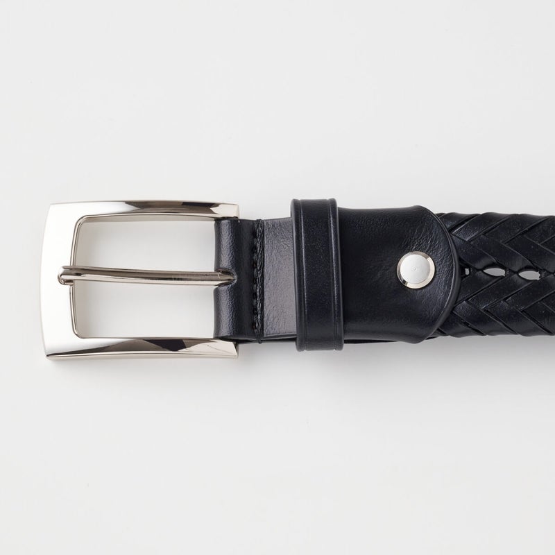 レザーメッシュベルト KE21194-19-BLACK