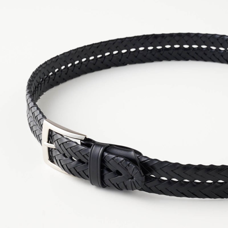 レザーメッシュベルト KE21194-19-BLACK