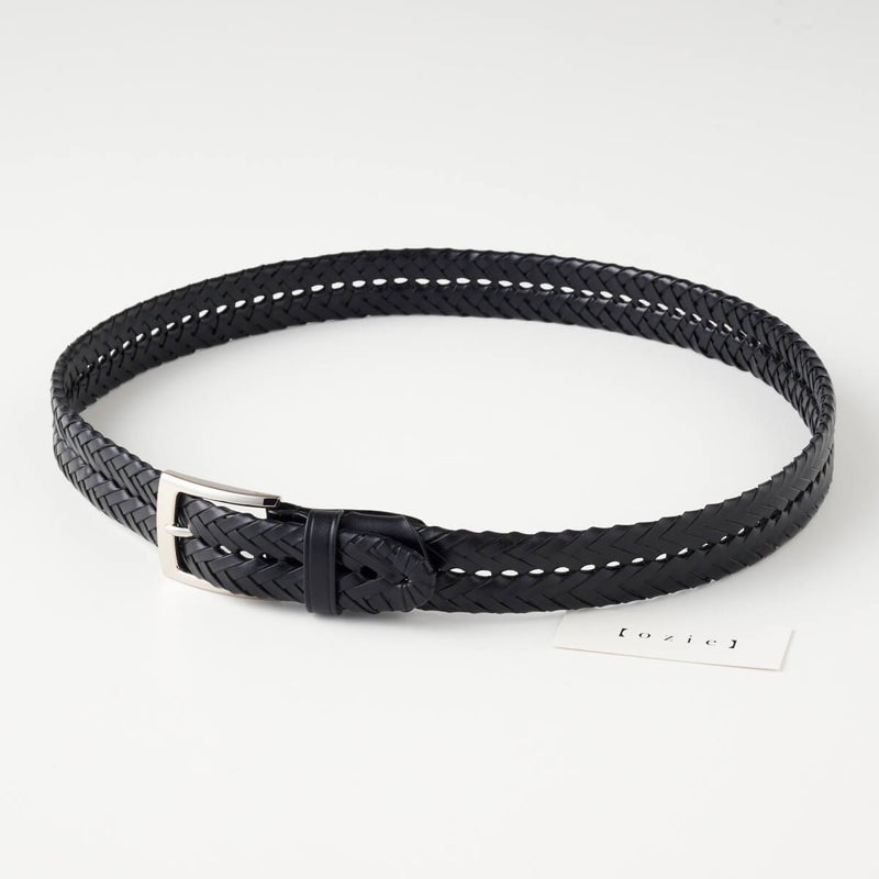 レザーメッシュベルト KE21194-19-BLACK