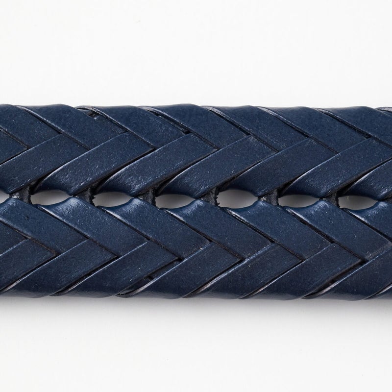 レザーメッシュベルト KE21194-29-NAVYBLUE