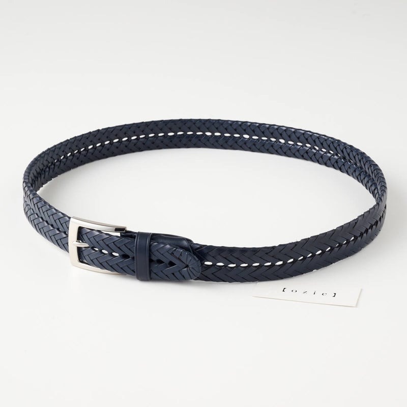 レザーメッシュベルト KE21194-29-NAVYBLUE