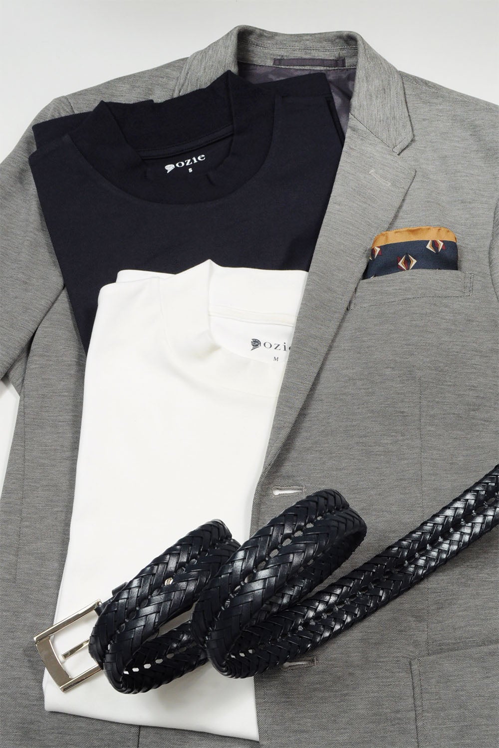 レザーメッシュベルト KE21194-29-NAVYBLUE-コーディネート