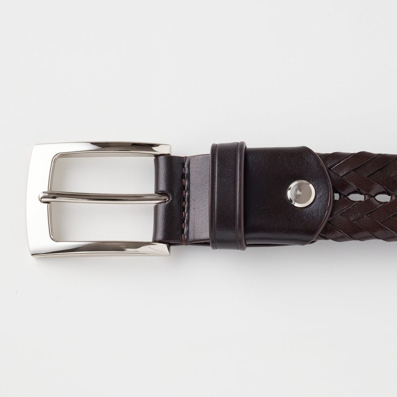 レザーメッシュベルト KE21194-39-BROWN