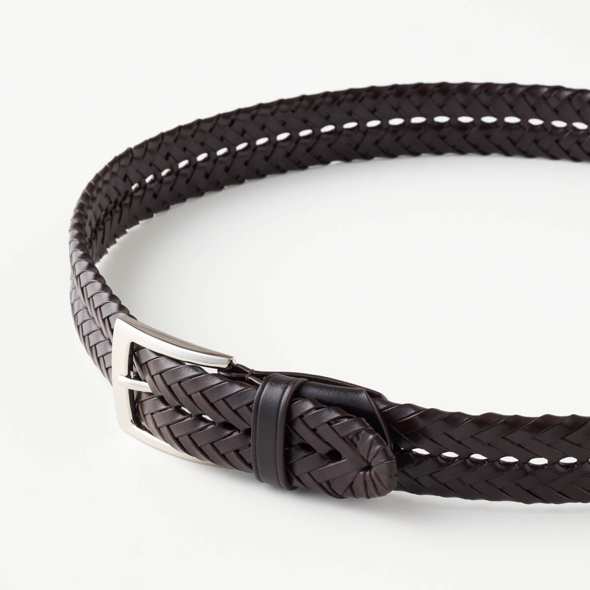 レザーメッシュベルト KE21194-39-BROWN