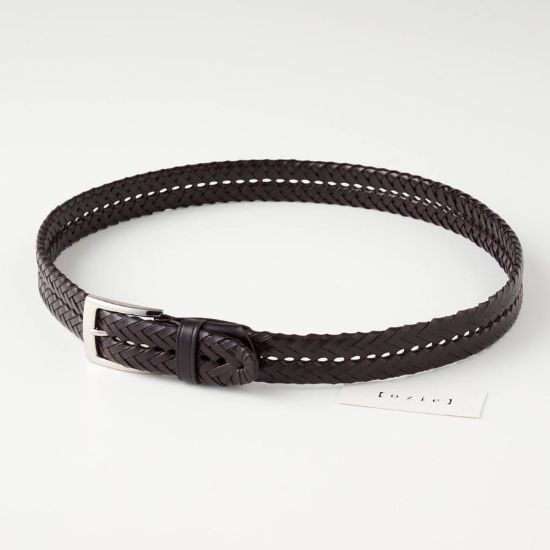 レザーメッシュベルト KE21194-39-BROWN