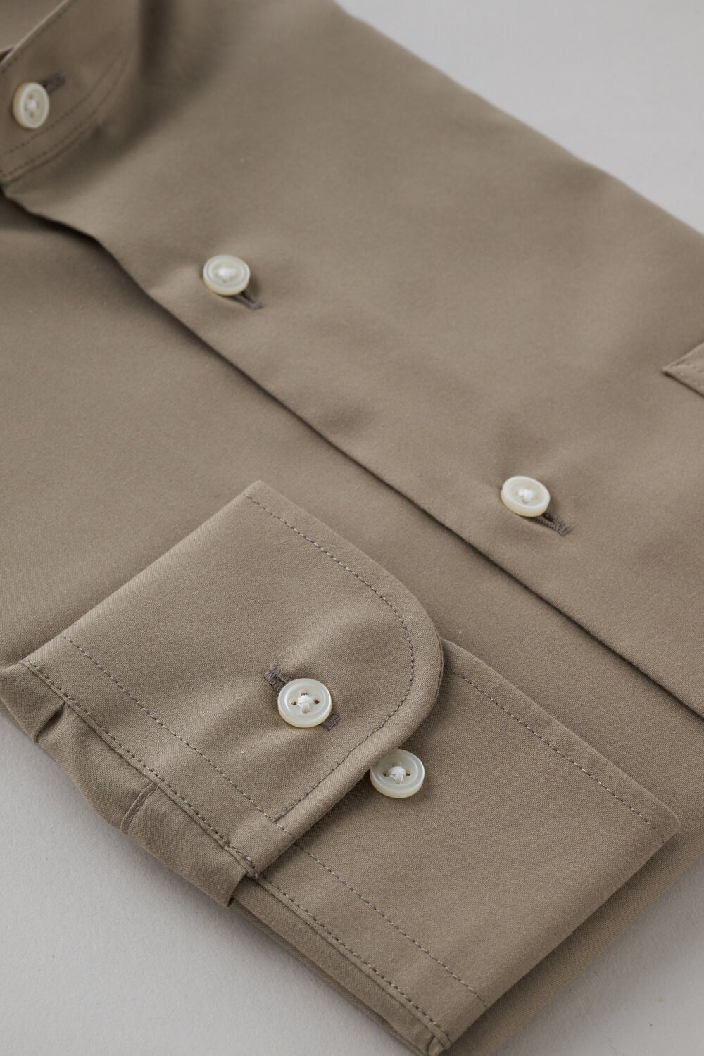 ワイシャツ 8063-X06B-BROWN-カフス