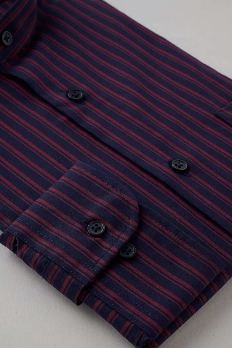 ワイシャツ 8063-X06C-NAVY-カフス