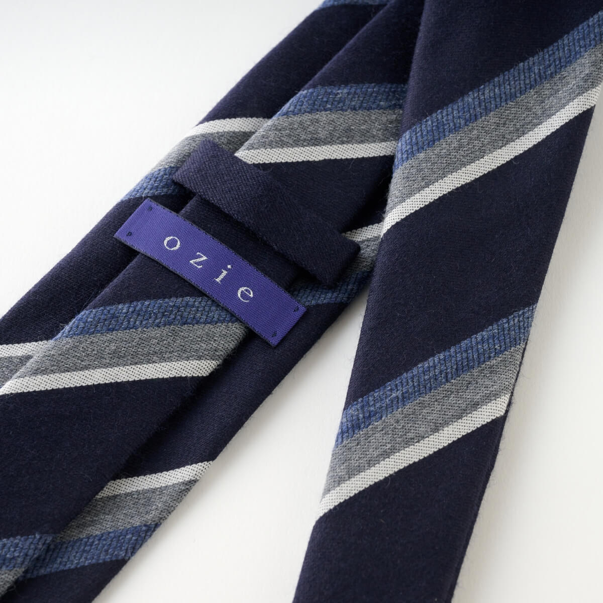 ネクタイ NW-A-003-NAVYBLUE-裏