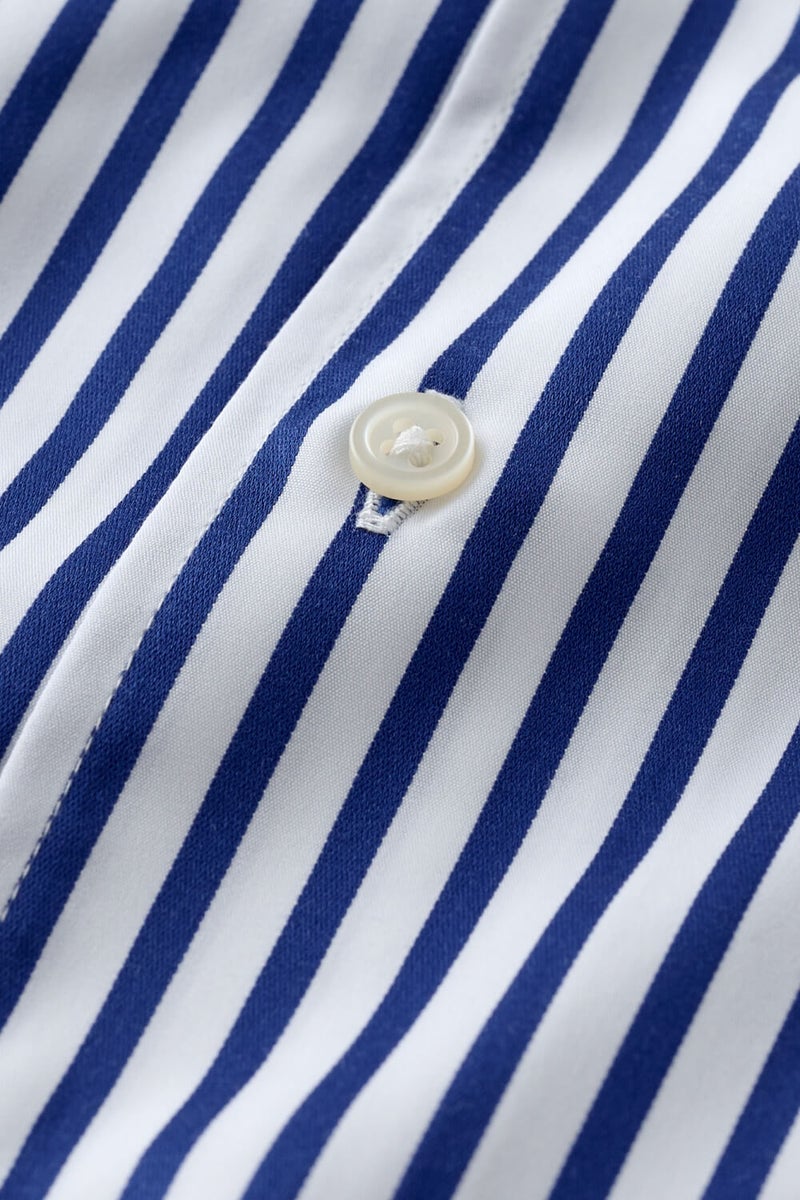ワイシャツ 8045-X09B-BLUE-生地