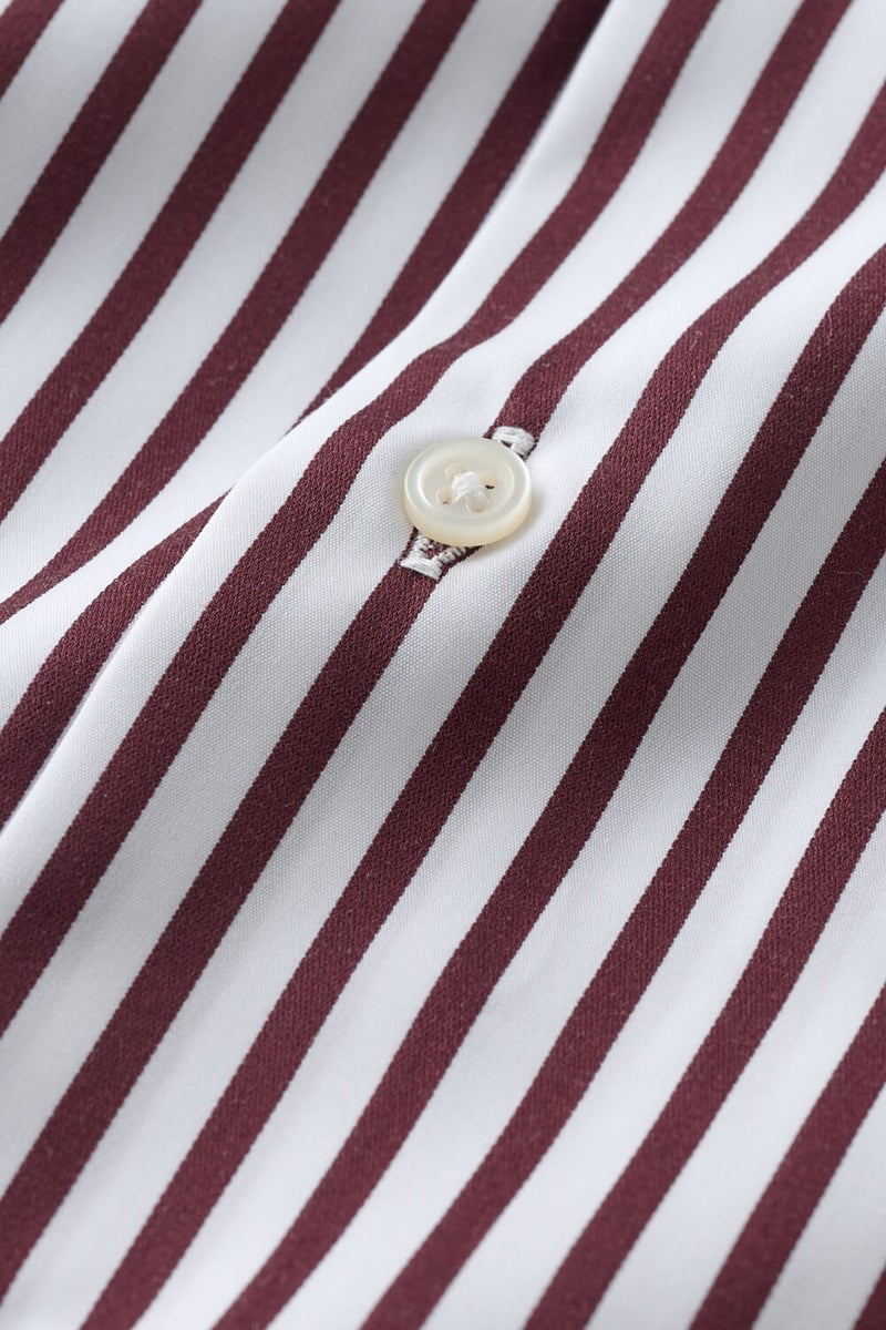 ワイシャツ 8063-X10A-WINE-生地