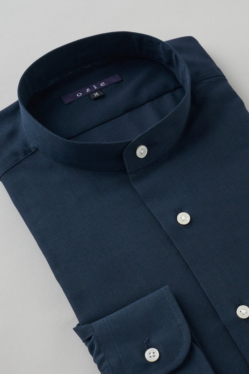 ワイシャツ 8063-X09D-NAVY-衿3
