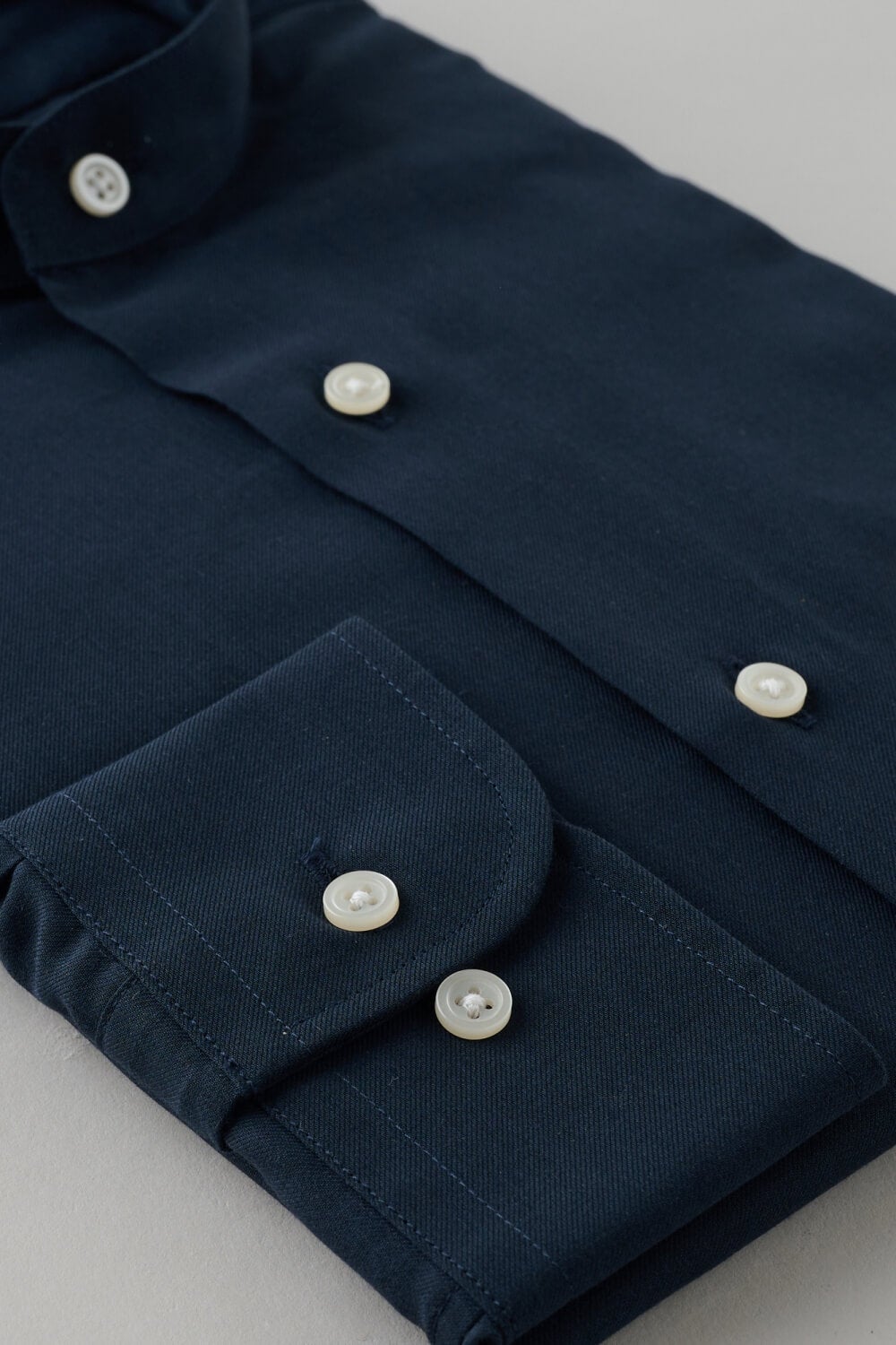 ワイシャツ 8063-X09D-NAVY-カフス