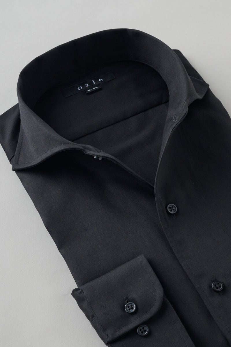 ワイシャツ 8045-X09D-BLACK-衿1