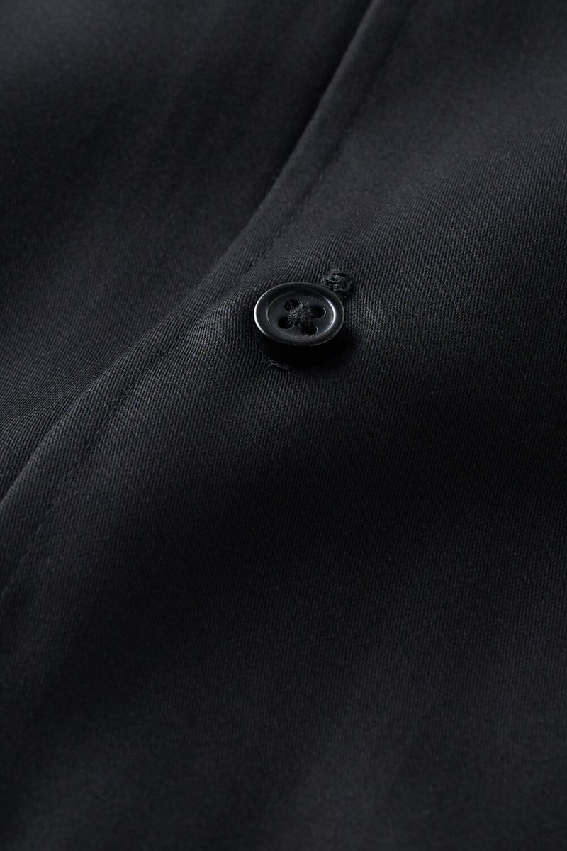 ワイシャツ 8045-X09D-BLACK-生地