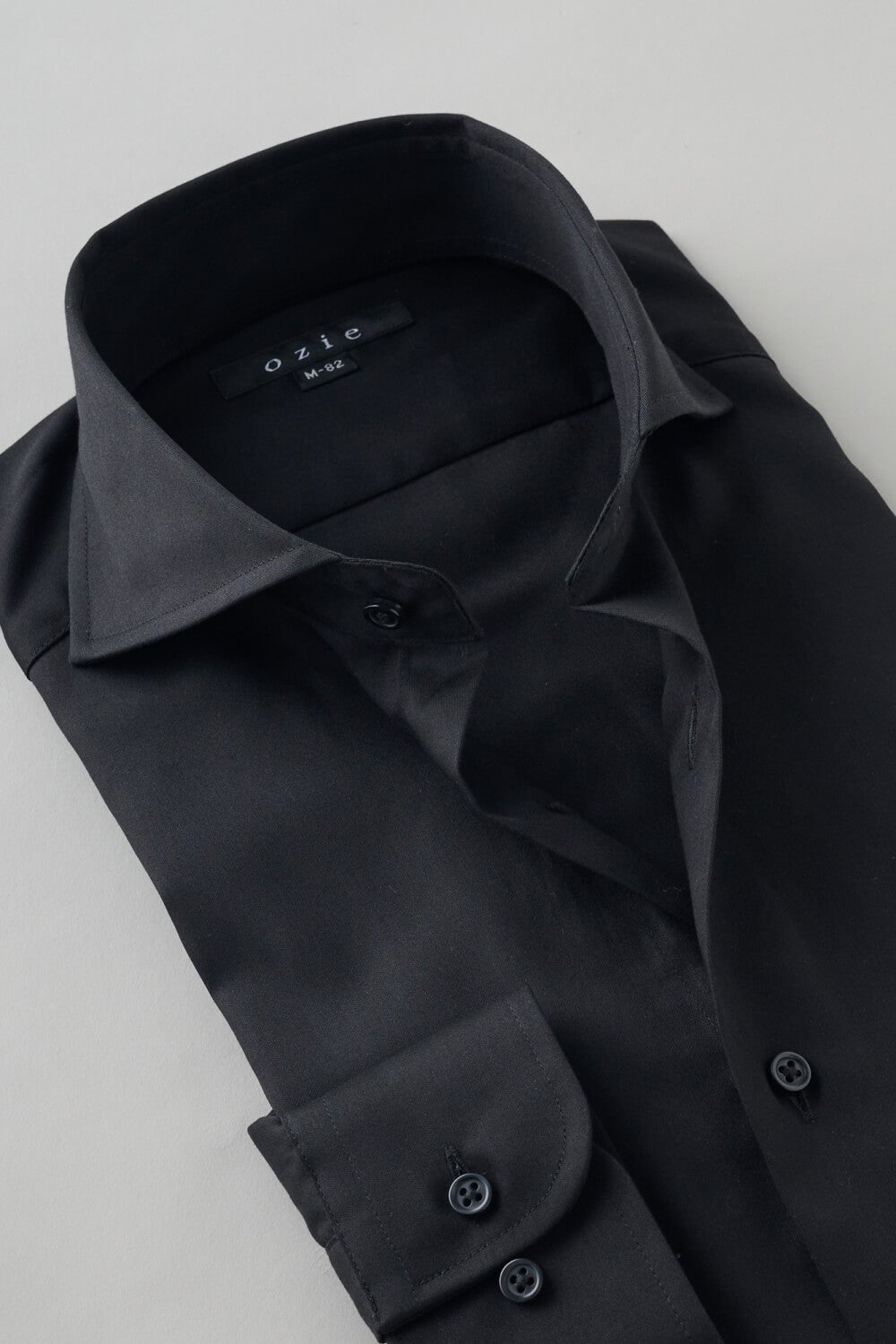 ワイシャツ 8070-X09C-BLACK-衿2