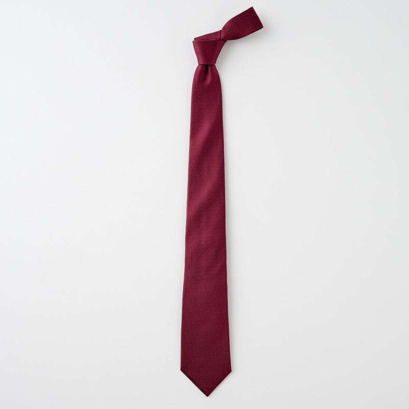 ネクタイ NI-A-016-WINERED-全体