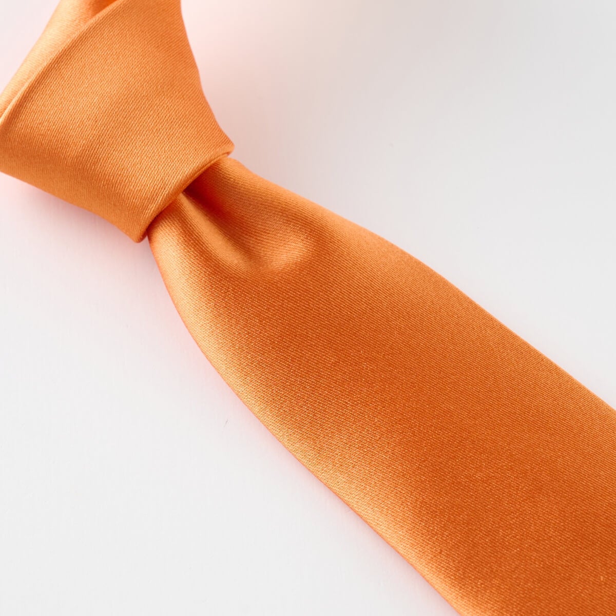ネクタイ NI-A-020-ORANGE-結び